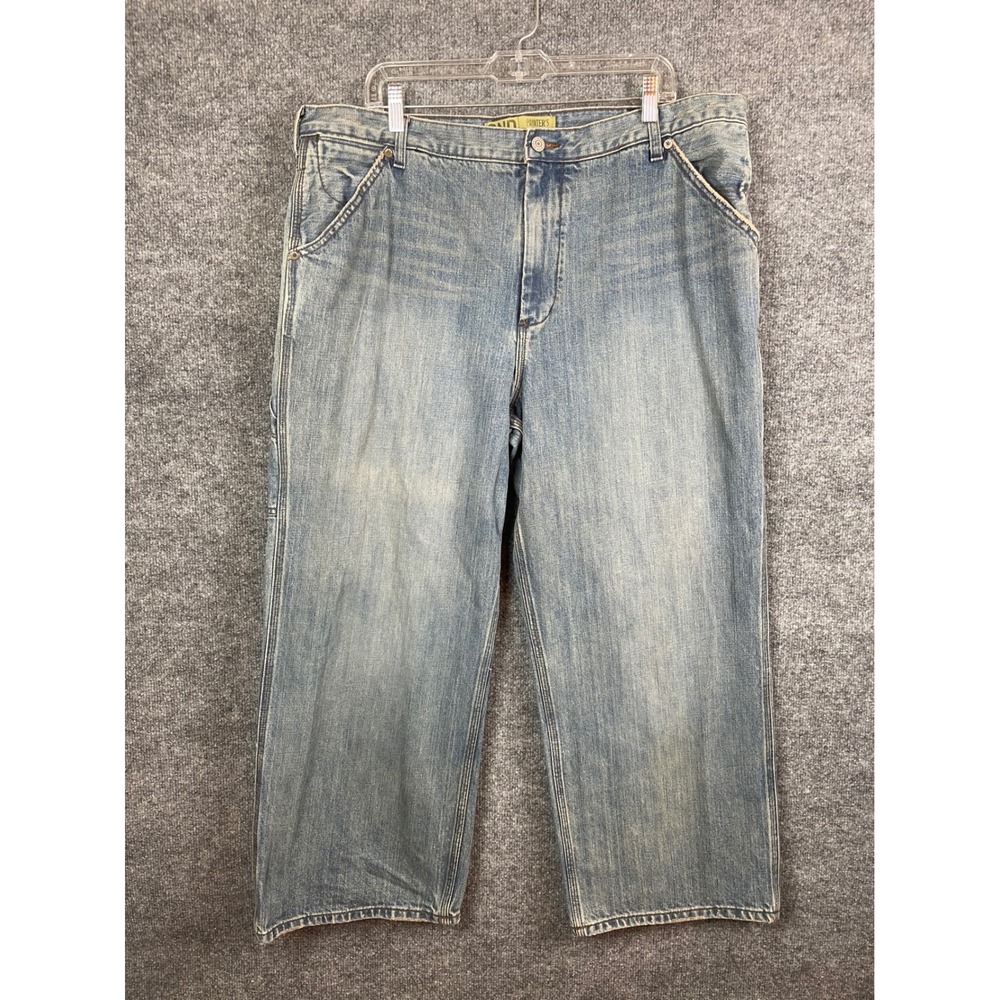 Old Navy Painter's Jeans Men's 18 Light Blue Good Wide Leg‎ Carpenter Utility